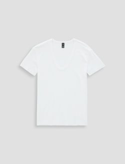 Aspen Tee True White Relaxed U Neck WOMENS TOPS Photo 1