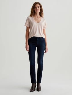 Aspen U Vintage Pink Relaxed U Neck T-Shirt WOMENS TOPS Photo 4
