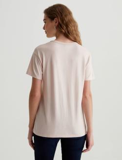 Aspen U Vintage Pink Relaxed U Neck T-Shirt WOMENS TOPS Photo 7