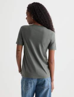 Jagger Crew Cali Bloom Hunter Sage Classic Graphic Tee WOMENS TOPS Photo 8