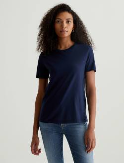 Jagger Crew Deep Navy Classic Crew Neck WOMENS TOPS Photo 1
