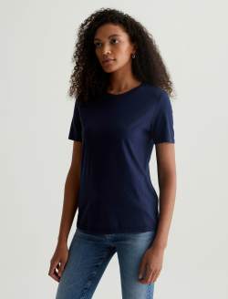 Jagger Crew Deep Navy Classic Crew Neck WOMENS TOPS Photo 2