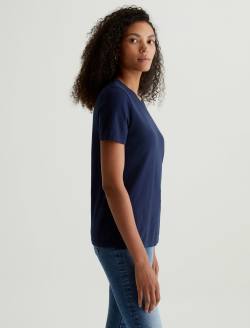 Jagger Crew Deep Navy Classic Crew Neck WOMENS TOPS Photo 6