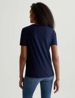 Jagger Crew Deep Navy Classic Crew Neck WOMENS TOPS Photo 7