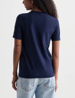 Jagger Crew AG Distress Logo Deep Trenches Classic Graphic Tee WOMENS TOPS Photo 8