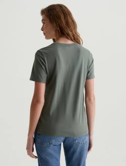 Jagger Crew Hunter Sage Classic Crew Neck WOMENS TOPS Photo 7