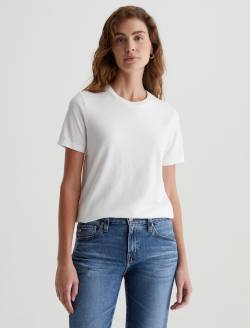 Jagger Crew Ivory Dust Classic Crew Neck WOMENS TOPS Photo 1