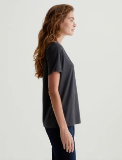 Jagger Crew Ink Stone Classic Crew Neck WOMENS TOPS Photo 3