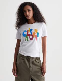 Jagger Crew Cali Dream True White Classic Graphic Tee WOMENS TOPS Photo 2