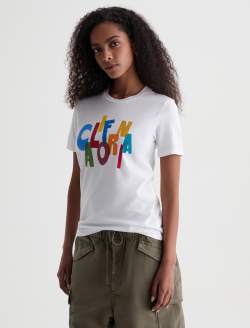 Jagger Crew Cali Dream True White Classic Graphic Tee WOMENS TOPS Photo 4