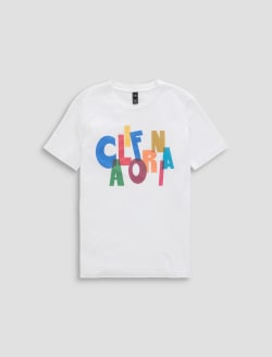 Jagger Crew Cali Dream True White Classic Graphic Tee WOMENS TOPS Photo 1