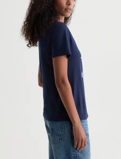 Jagger Crew Poolside Hotel Deep Navy Classic Graphic Tee WOMENS TOPS Photo 4