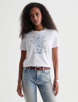 Women Jagger Crew Sunflower Photo at AG Jeans Official Store
