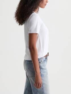 Jagger Crew Sun Daisy True White Classic Graphic Tee WOMENS TOPS Photo 4