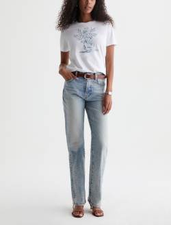 Jagger Crew Sun Daisy True White Classic Graphic Tee WOMENS TOPS Photo 5