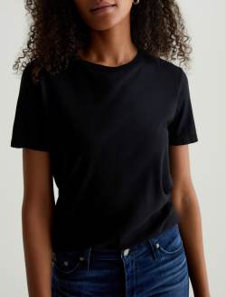 Jagger Crew True Black Classic Crew Neck WOMENS TOPS Photo 2