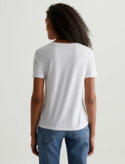 Jagger Vee True White Classic  Vee Neck WOMENS TOPS Photo 7