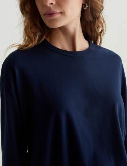 Karter Pullover Deep Navy Oversized Long Sleeve Pullover WOMENS TOPS Photo 2