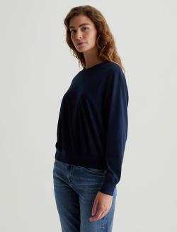 Karter Pullover Deep Navy Oversized Long Sleeve Pullover WOMENS TOPS Photo 3