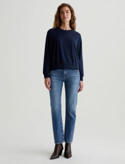 Karter Pullover Deep Navy Oversized Long Sleeve Pullover WOMENS TOPS Photo 4