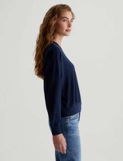 Karter Pullover Deep Navy Oversized Long Sleeve Pullover WOMENS TOPS Photo 6