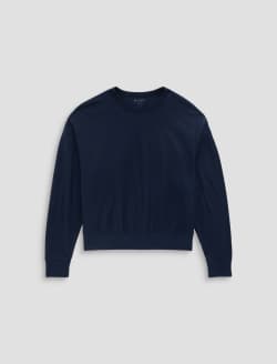 Karter Pullover Deep Navy Long-Sleeve Jersey Knit WOMENS TOPS Photo 1