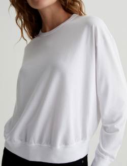 Karter Pullover True White Oversized Long Sleeve Pullover WOMENS TOPS Photo 2