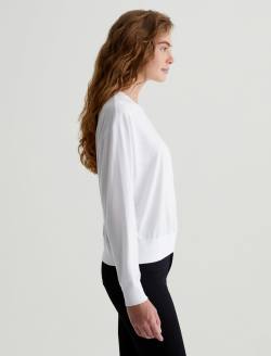 Karter Pullover True White Oversized Long Sleeve Pullover WOMENS TOPS Photo 6