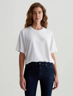 Karter Ex-Boyfriend True White Oversized Crew Neck WOMENS TOPS Photo 1