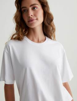 Karter Ex-Boyfriend True White Oversized Crew Neck WOMENS TOPS Photo 2
