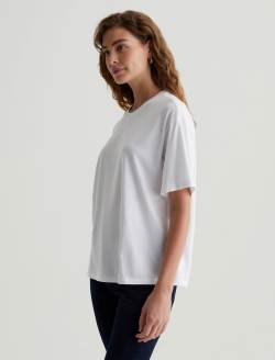 Karter Ex-Boyfriend True White Oversized Crew Neck WOMENS TOPS Photo 3