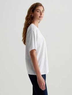 Karter Ex-Boyfriend True White Oversized Crew Neck WOMENS TOPS Photo 6