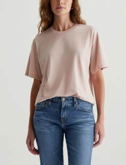 Karter Ex-Boyfriend Vintage Pink Oversized Crew Neck WOMENS TOPS Photo 1