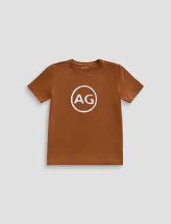 Jagger Crew AG Distress Logo  Classic Graphic Crew Neck WOMENS TOPS Photo 1