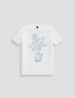 Jagger Crew Brushed Floral  Classic Graphic Crew Neck WOMENS TOPS Photo 1