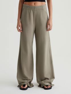 Renee Sweatpant Dried Parsley Relaxed Fit Wide Leg Pant WOMENS BOTTOMS Photo 2