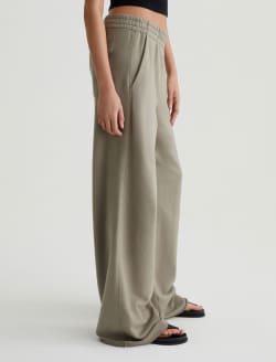 Renee Sweatpant Dried Parsley Relaxed Fit Wide Leg Pant WOMENS BOTTOMS Photo 4