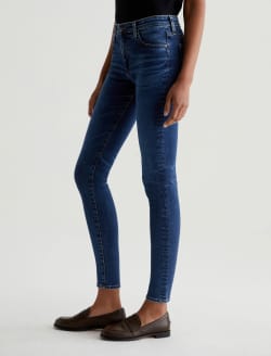 【AG】Farrah Skinny Ankle ミッドライズスキニーアンクル Womens Farrah Skinny Ankle 1 Year Midnight Black Destruct at