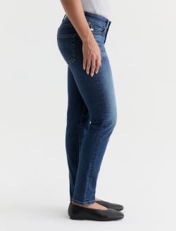 Sandra Petite Jean Havana Low-Rise Straight WOMENS BOTTOMS Photo 5