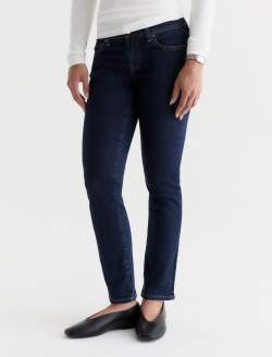 Sandra Petite Jean Modern Indigo Low-Rise Straight WOMENS BOTTOMS Photo 6