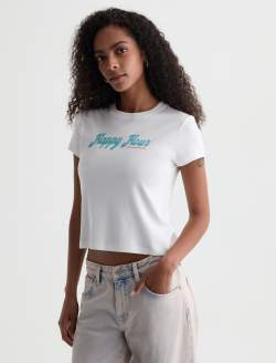Sadie Crew Cheers Hour Powder 90's Vintage Crop Tee WOMENS TOPS Photo 7