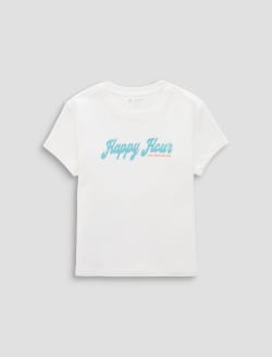 Sadie Crew Cheers Hour Powder 90's Vintage Crop Tee WOMENS TOPS Photo 1
