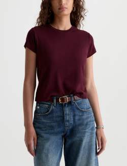 Sadie Crew Jazz Berry 90's Vintage Crop Tee WOMENS TOPS Photo 2