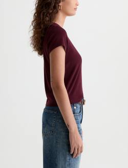Sadie Crew Jazz Berry 90's Vintage Crop Tee WOMENS TOPS Photo 4