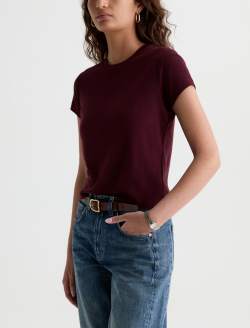 Sadie Crew Jazz Berry 90's Vintage Crop Tee WOMENS TOPS Photo 7