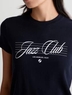 Sadie Crew 90s Jazz Club 90's Vintage Crop Tee WOMENS TOPS Photo 3