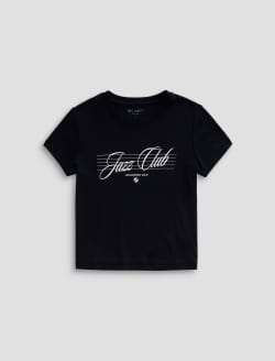 Sadie Crew 90s Jazz Club 90's Vintage Crop Tee WOMENS TOPS Photo 1