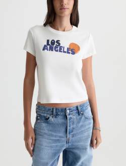Sadie Crew LA City 90's Vintage Crop Tee WOMENS TOPS Photo 2