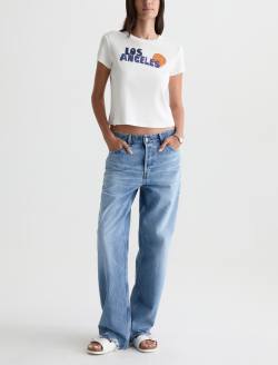 Sadie Crew LA City 90's Vintage Crop Tee WOMENS TOPS Photo 5