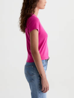 Sadie Crew Lipstick 90's Vintage Crop Tee WOMENS TOPS Photo 4